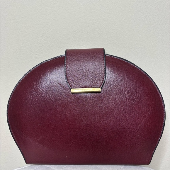 Royce Burgundy Red Leather Jewelry Womens Case - Picture 1 of 3